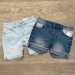 NEW Girls Denim Jean Shorts Bundle Size 10 Lot